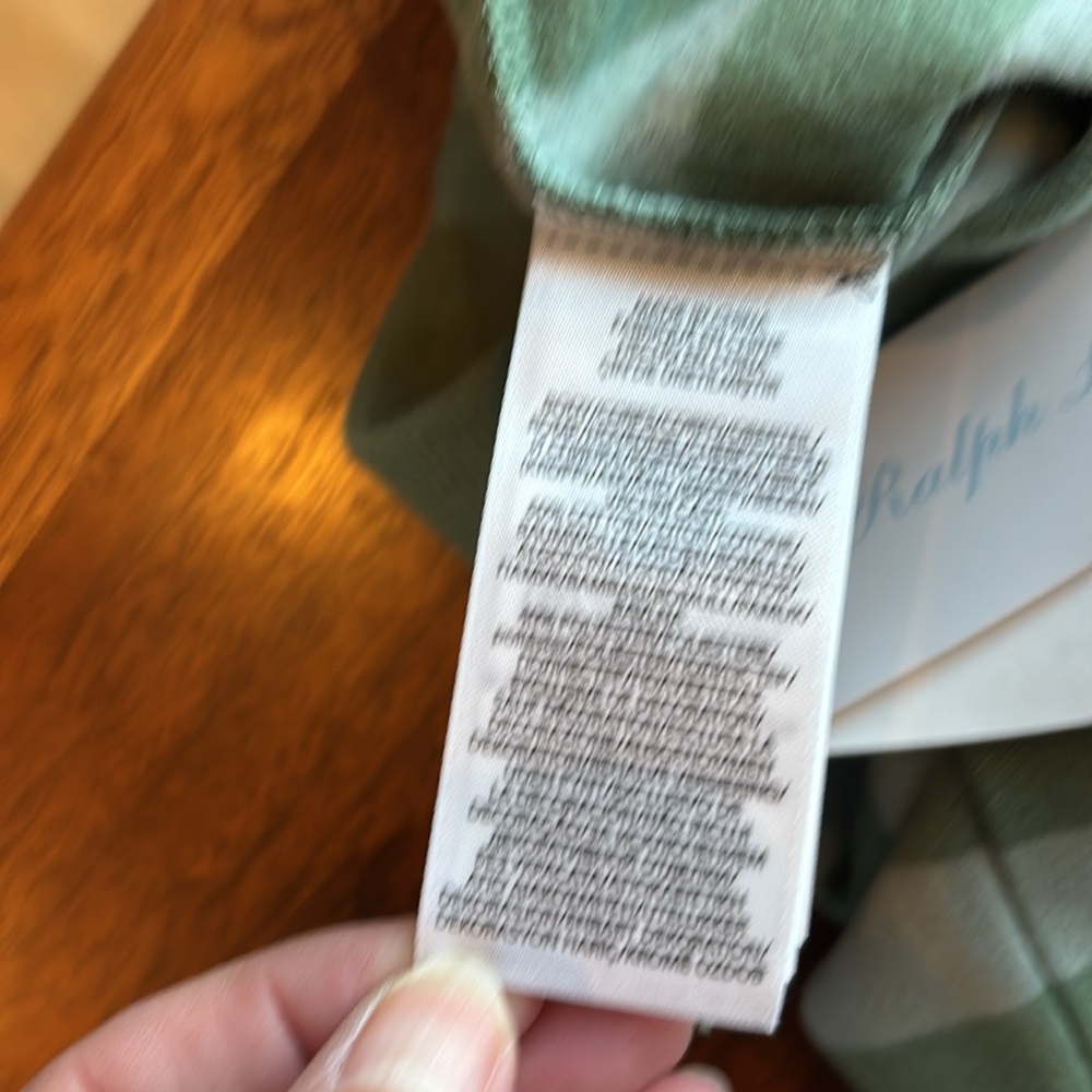 NWT Ralph Lauren (Baby) 12 month Green/Green Stripe Joggers w/ waist tie - Picture 5 of 7